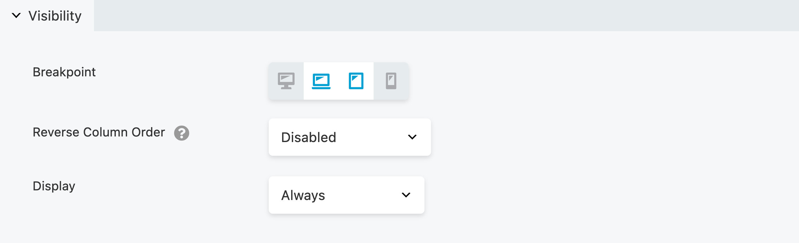 Device Toggle Combinations